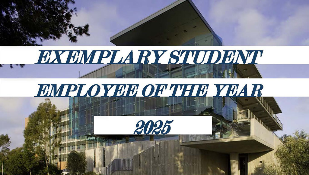 Cover page of Exemplary Student Award presentation